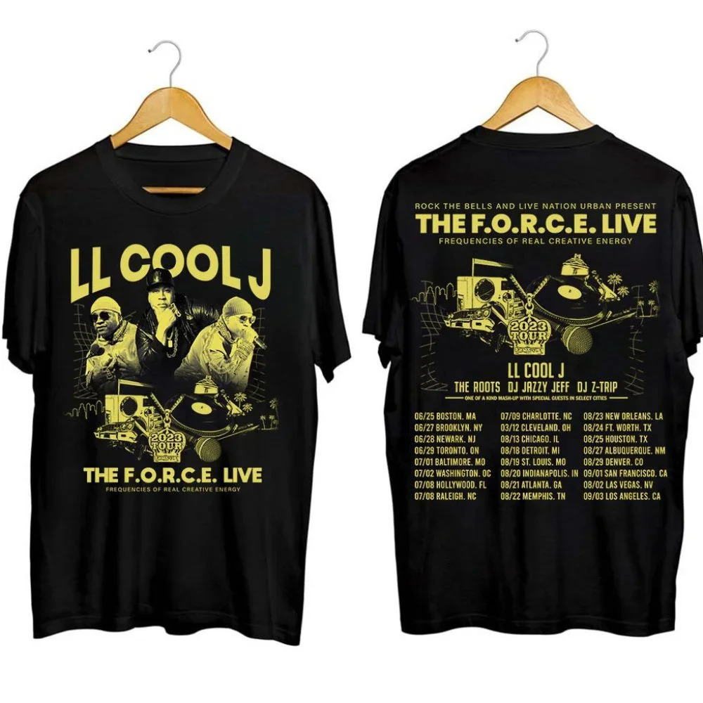 Ll Cool Force Live Tour  Shirt Cool J Force Live Tour  Shirt 2 Sided